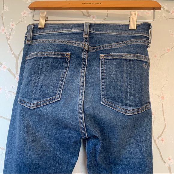 Rag & Bone High Rise Skinny Jeans Frayed in Bonnie - Picture 10 of 16